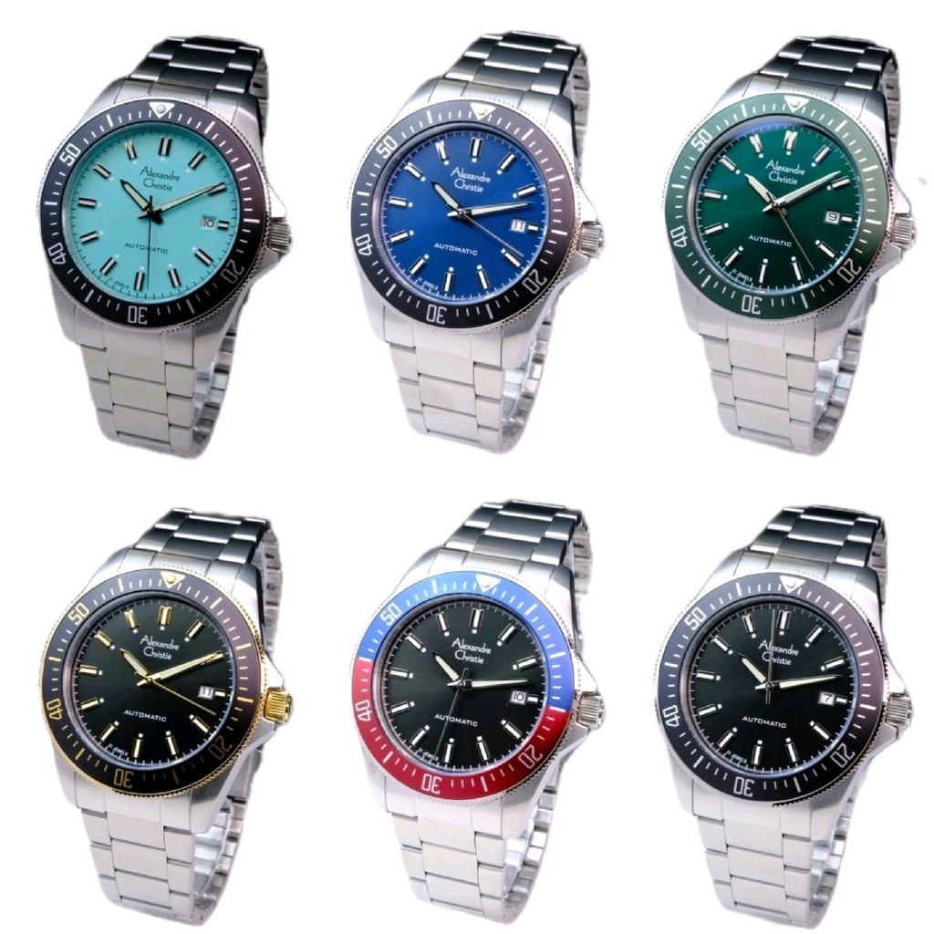 New Alexandre Christie Jam Tangan Pria [Automatis] 6676 AC6676 AC 6676 Original Garansi Resmi intern