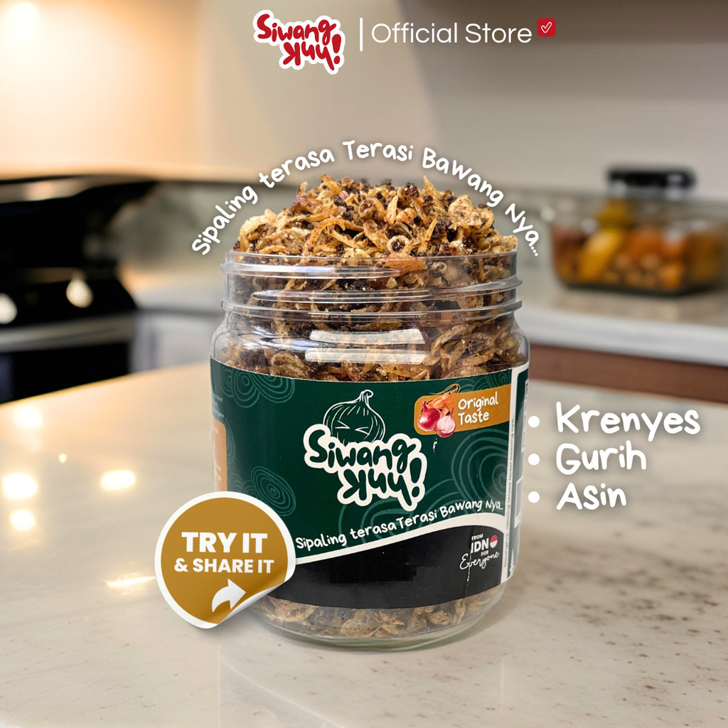 

SIWANGKUY - Terasi Bawang Sedap Original 100gram dan 70gram | Bawang Goreng Terasi Terlaris