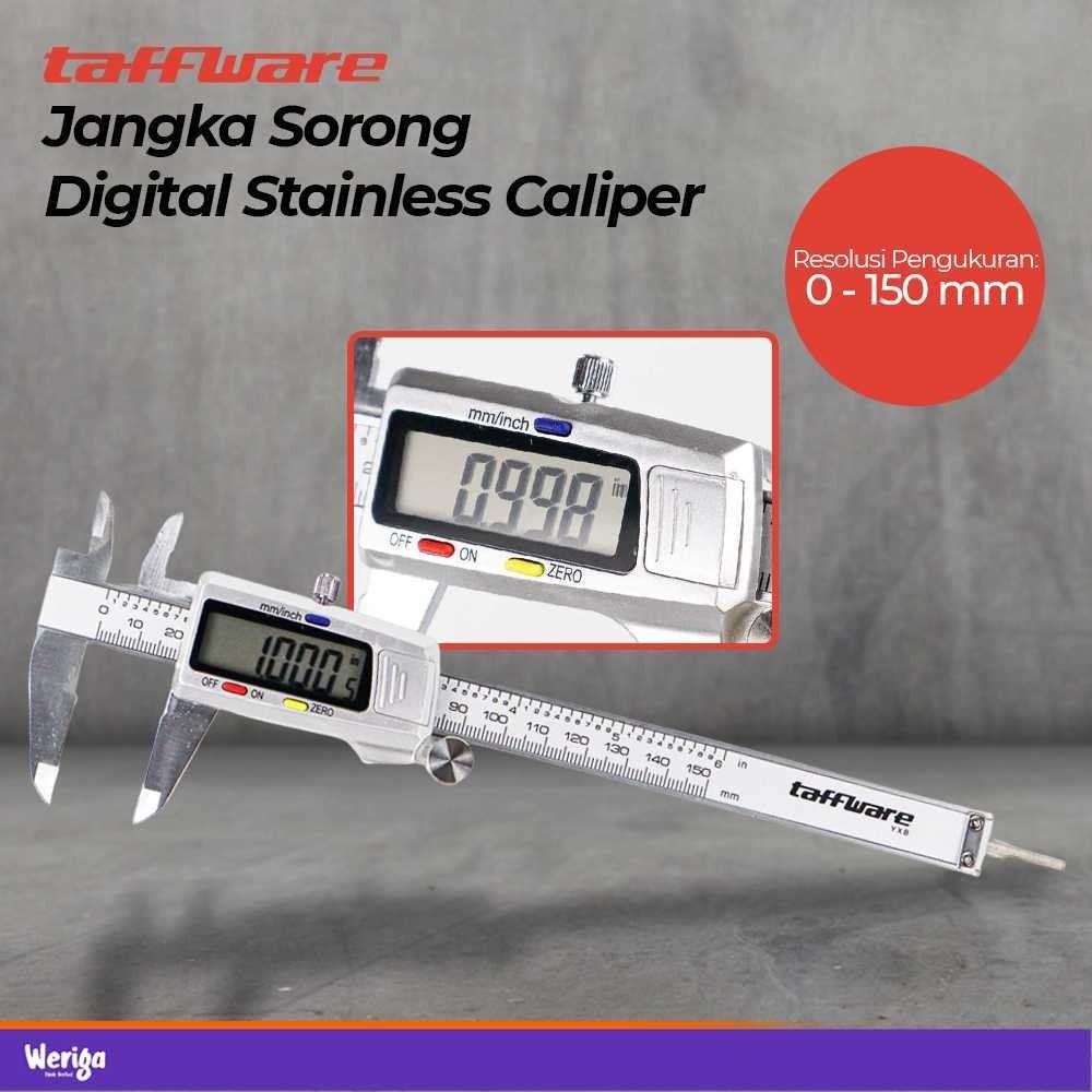 

Taffware Jangka Sorong Kaliper Sigmat Digital Stainless Steel 150mm - YXB