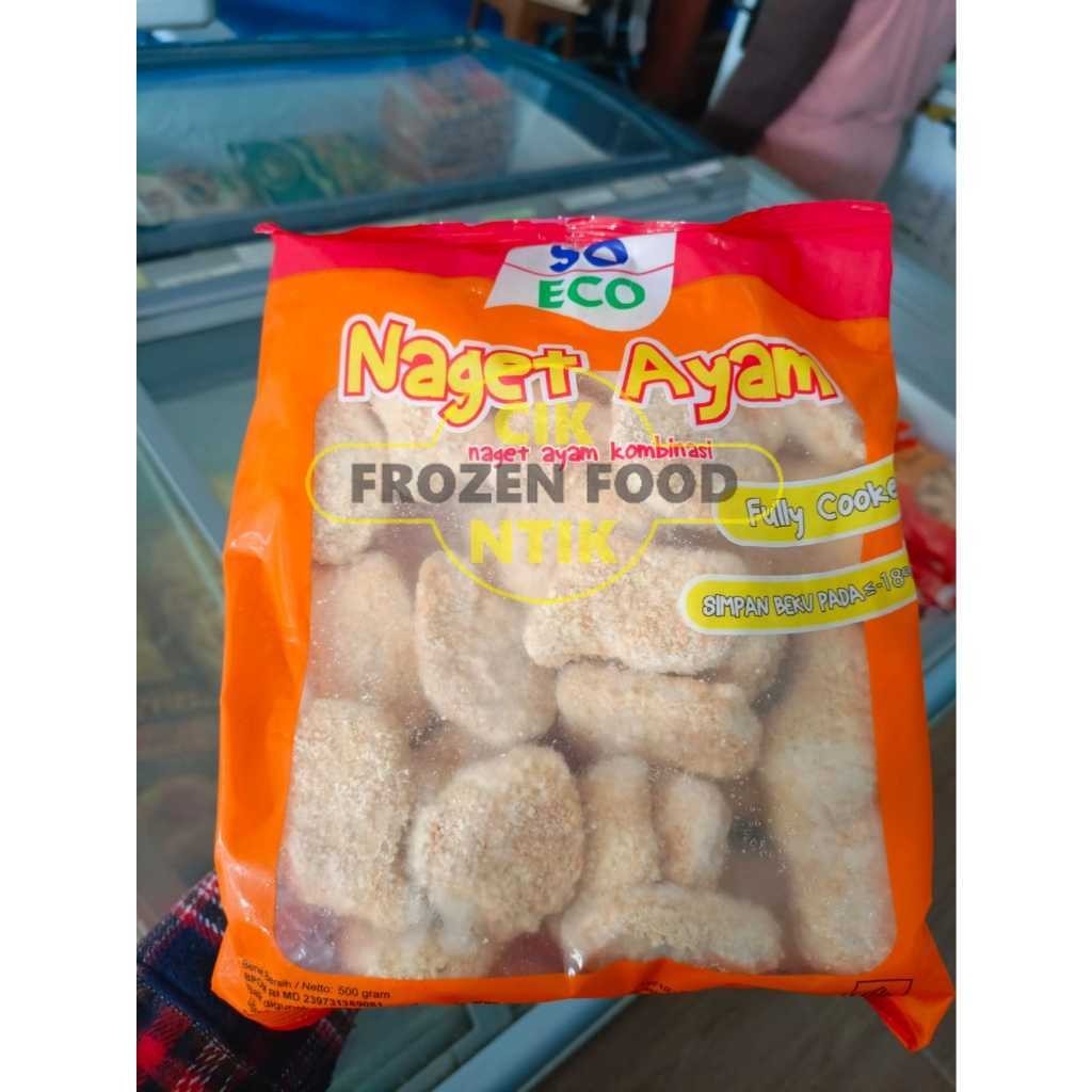 

SO ECO Naget Ayam 500gr Frozen food cik ntik Jambi cemilan jajanan seblak korea jepang