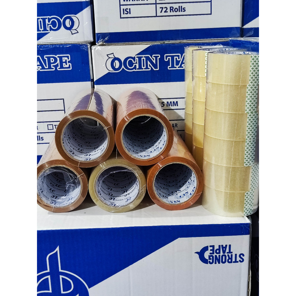 

Lakban Bening Coklat Ocin Nawa Tape 45mm X 90 yard Berkualitas