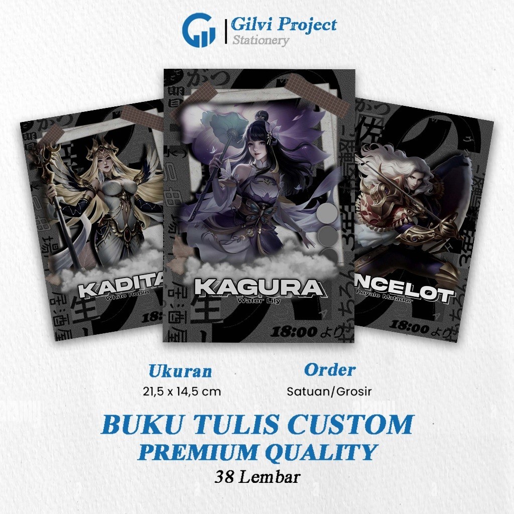 

Buku Tulis Mobile Legend / ML [B] / Buku Tulis Sekolah / Buku Tulis Catatan Notes Agenda Planner Jurnal Notebook Anime