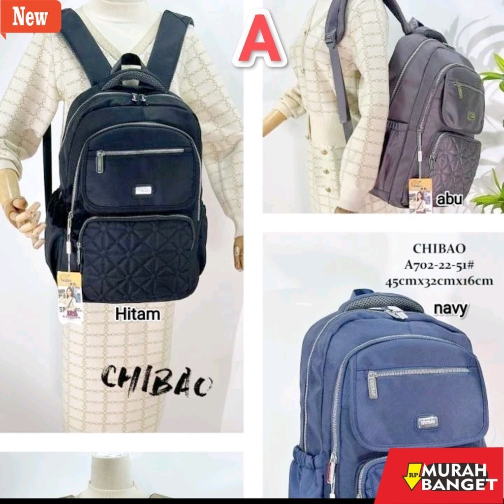tas ransel wanita shopee Chibao  tas ransel wanita jumbo tas punggung laptop cewek besar import