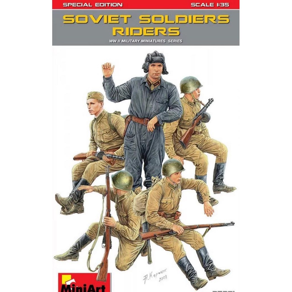 MINIART 35281 1/35 Scale Soviet Soldiers Riders.Special Edition Model Kit