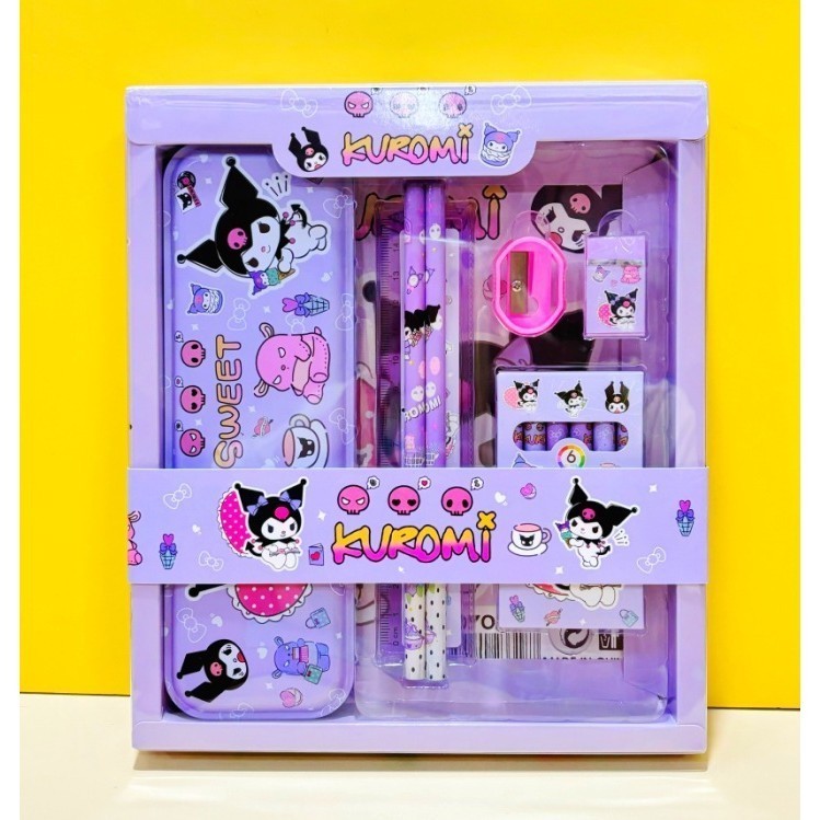 

D3W! SANRIO UNIQUE SET ALAT TULIS 7IN1 / KOTAK PENSIL SANRIO / STATIONARY SET CINNAMOROL MELODY