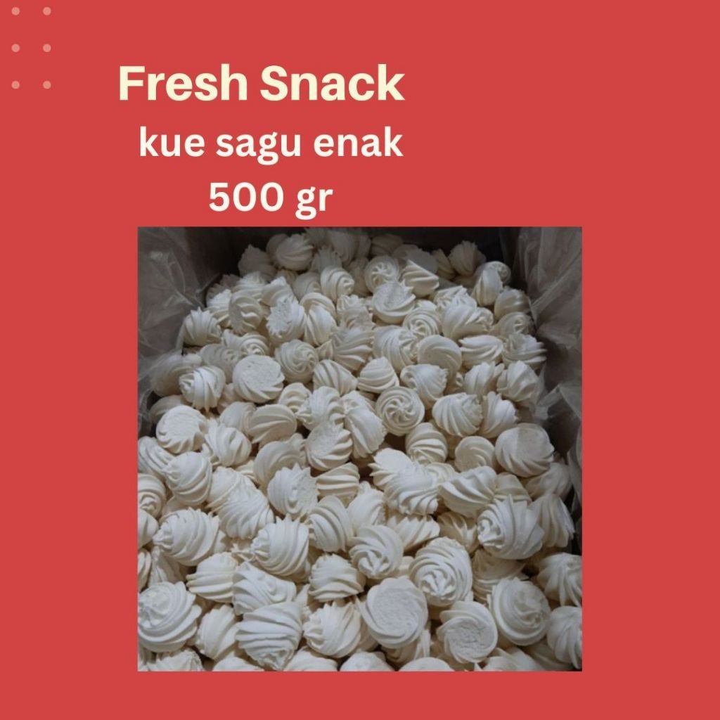 

( 500GRAM) KUE SAGU MINI SUSU 1/2KG CEMILAN SNACK KILOAN //
