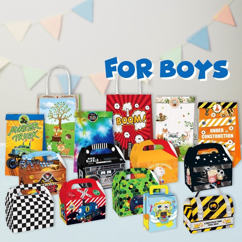 

Goodie Bag Tas souvenir Jinjing Pesta Ulang Tahun Anak Laki Laki Paper Bag Kado Hadiah Ultah