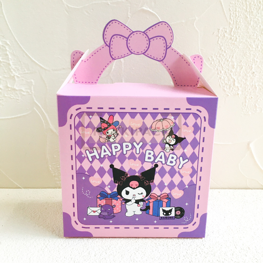 

gable box sanrio paper bag tas souvenir snack hampers kuromi