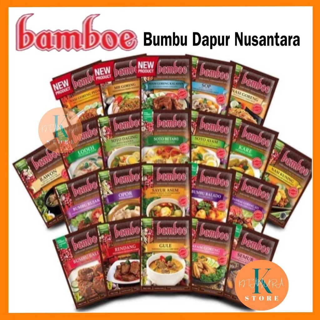 

BUMBU BAMBOE INSTAN SACHET SIAP PAKAI ANEKA VARIAN RASA