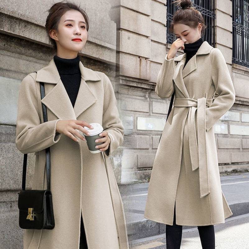 Blazer Long Coat Wanita Korea Musim Dingin Premium