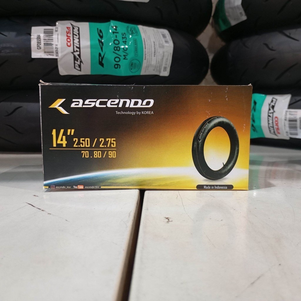 Ban Dalam ASCENDO 250/275-14 Tire Tube Motor Matic Universal
