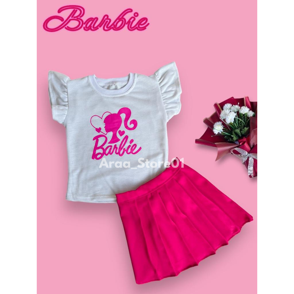 Setelan Rok Mini Anak perempuan model Korea kekinian Usia 1-10 Tahun