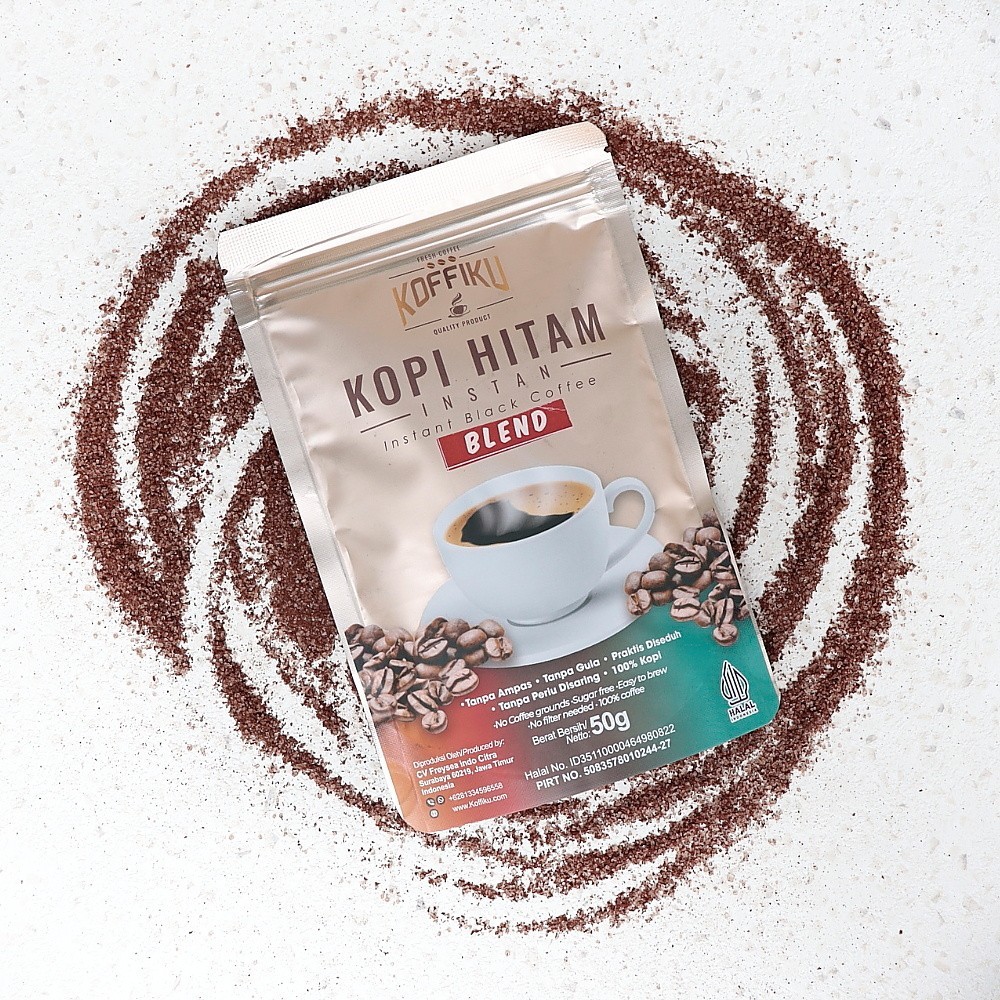 

50g BLEND arabica dan robusta Kopi Hitam Tanpa Ampas - KOFFIKU