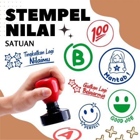 

(COD) SATUAN Stempel Penilaian Guru Unik Bintang, Karakter, Emoticon, Hijab Termurah