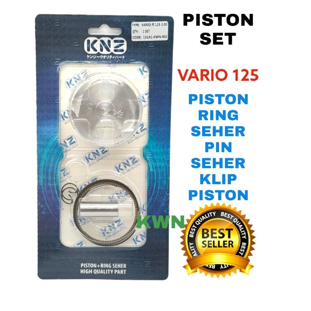 PISTON KIT VARIO 125 KWN JAPAN SPEEC KNZ PISTON SET RING SEHER VARIO 125