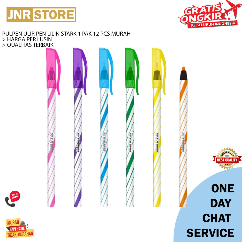 

PULPEN ULIR PEN LILIN STARK 1 PAK 12 PCS MURAH JUNIORELECTRIC