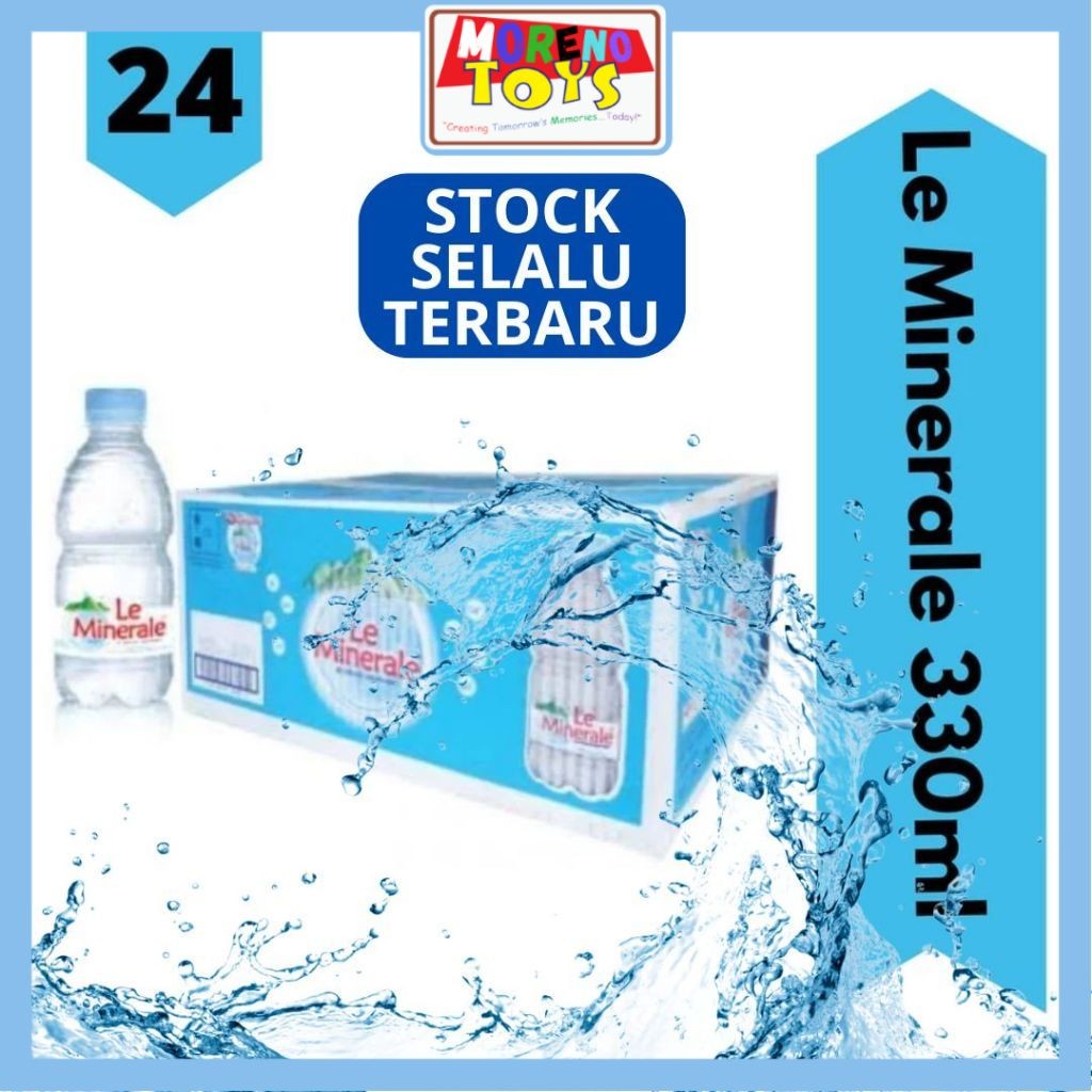 

Air Mineral LE MINERALE LEMINERAL 330 ML Isi 24 Botol PER DUS PER KARTON Termurah