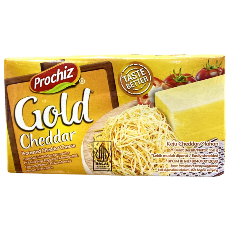 

Prochiz Gold Cheddar 160gr - Keju Prochiz Gold 160gr