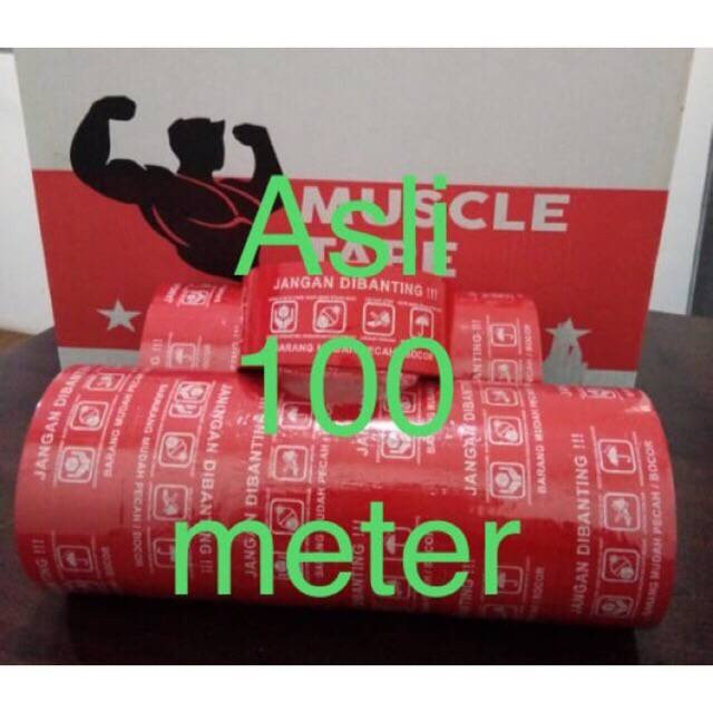 

NAT - 1 ROLL LAKBAN 2 INCH 48 MM X 100 METER FRAGILE MEREK MUSCLE TULISAN JANGAN DIBANTING