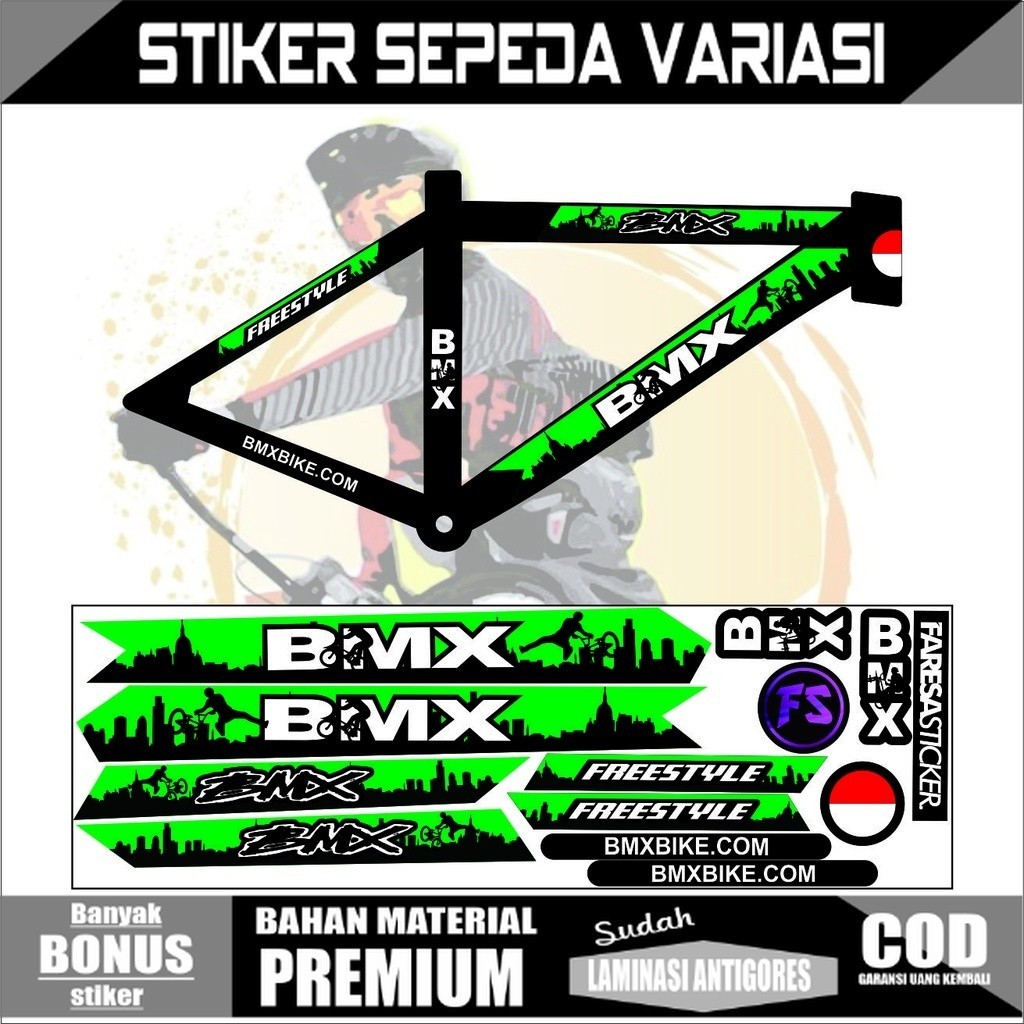 (COD) STRIPING STICKER SEPEDA BMX, SEPEDA FREESTYLE