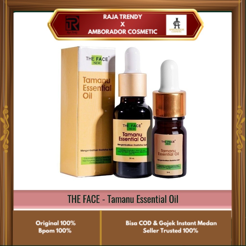THE FACE - TAMANU ESSENTIAL OIL ( 5 ml | 20 ml ) - Acne Serum Wajah Treatment Merawat Kulit Berjeraw