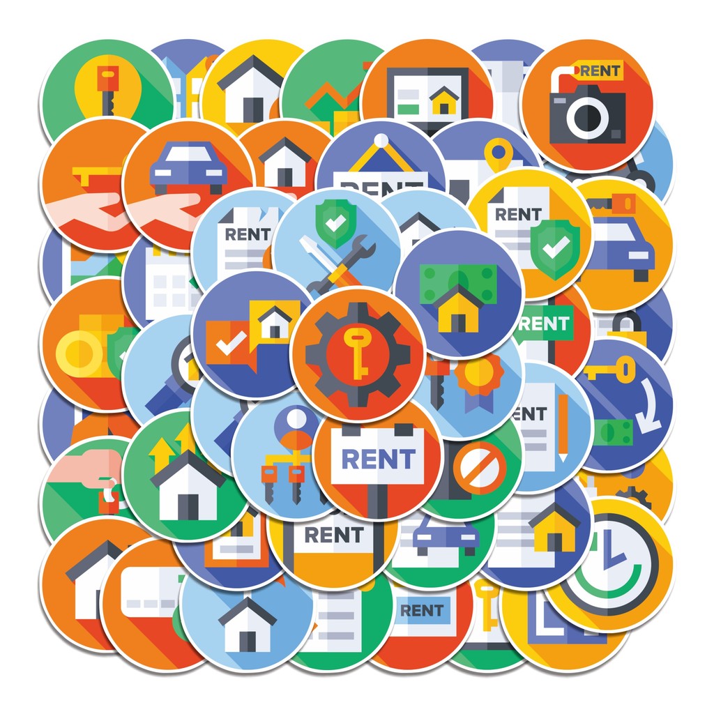 

COD 50 Pcs Stiker Rent Lucu Anti Air Untuk Dekorasi Notebook Sepeda Skateboard Handphone