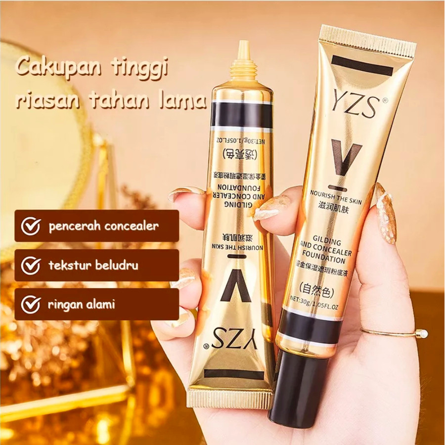 YZS Foundation Concealer Liquid Matte Waterproof All Skin Original 100%