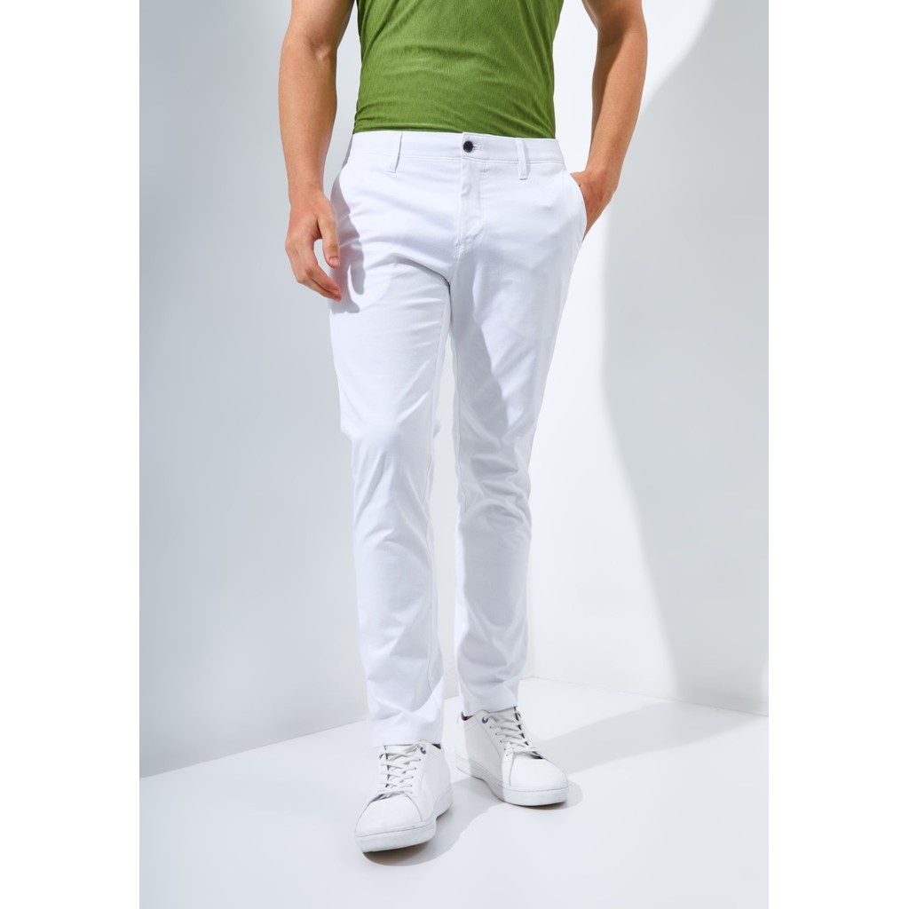 Jack Nicklaus Fox Celana Panjang Pria Slim Fit White