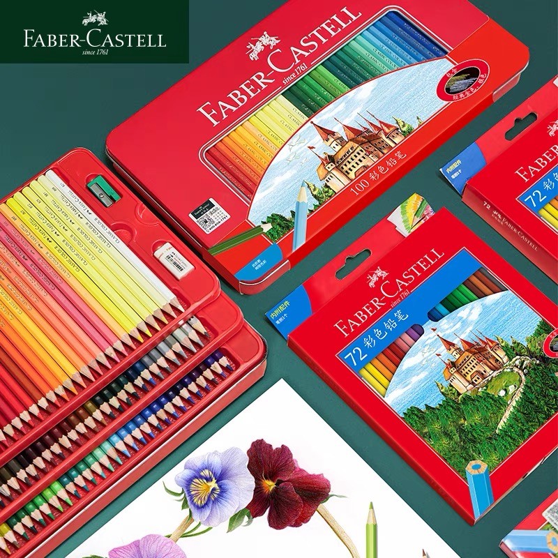 

Professional Faber-Castell 36/48/72/100 Classic Color Pencil Wooden Painting Pencils Professional Drawing Art Supplies