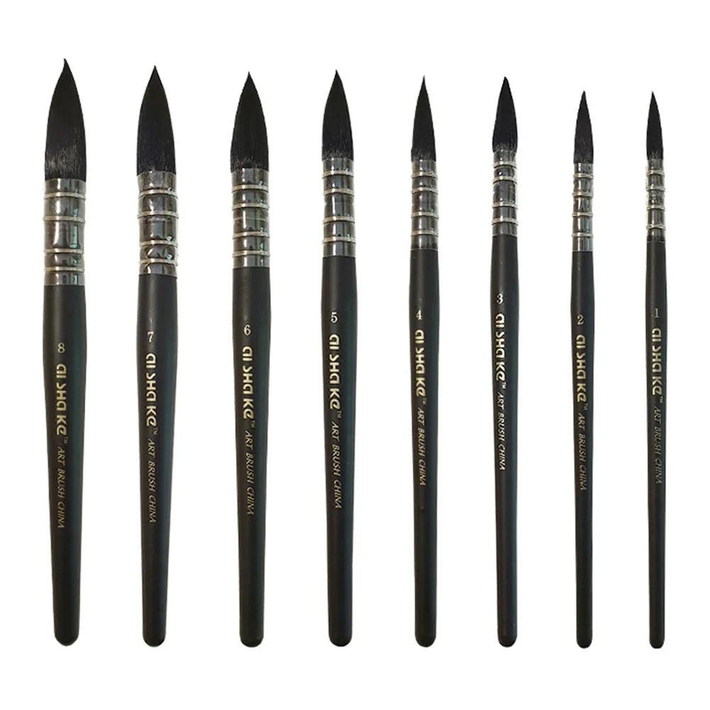 

1PC Professional Watercolor Brush Wood Paint Brush Artist Hand Painting Brushes Water Color Gouache Drawing Art Brush Supplies