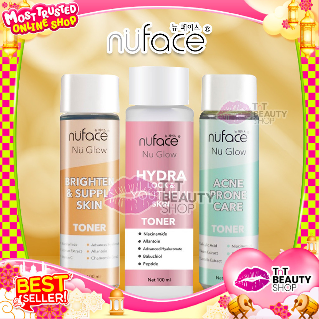 Nuface Nu Glow Skin Toner Brighten & Supple Hydra Lock & Youthful Acne Nu Face | TnT Beauty Shop