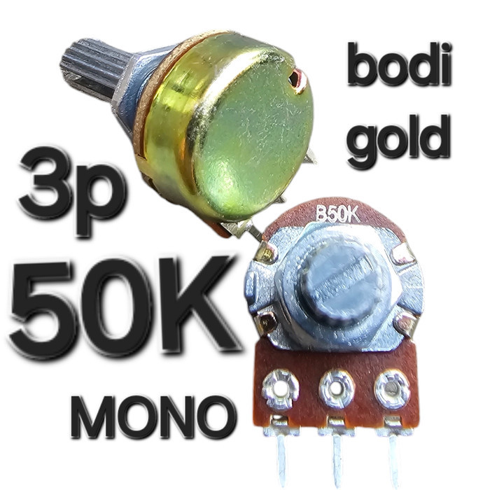 BSM ( POTENSIOMETER MONO )POTENSIO METER KAKI 3 3P VARIABLE RESISTOR  10K 20K 50K 100K 1M A10k B20K 