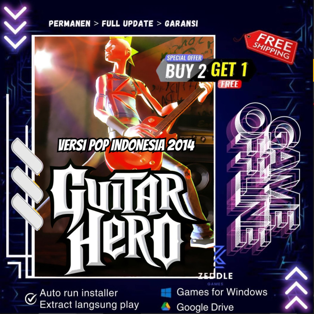 GUITAR HERO POP INDONESIA 2014 - GAME PC - GAME LAPTOP - PC GAME OFFLINE