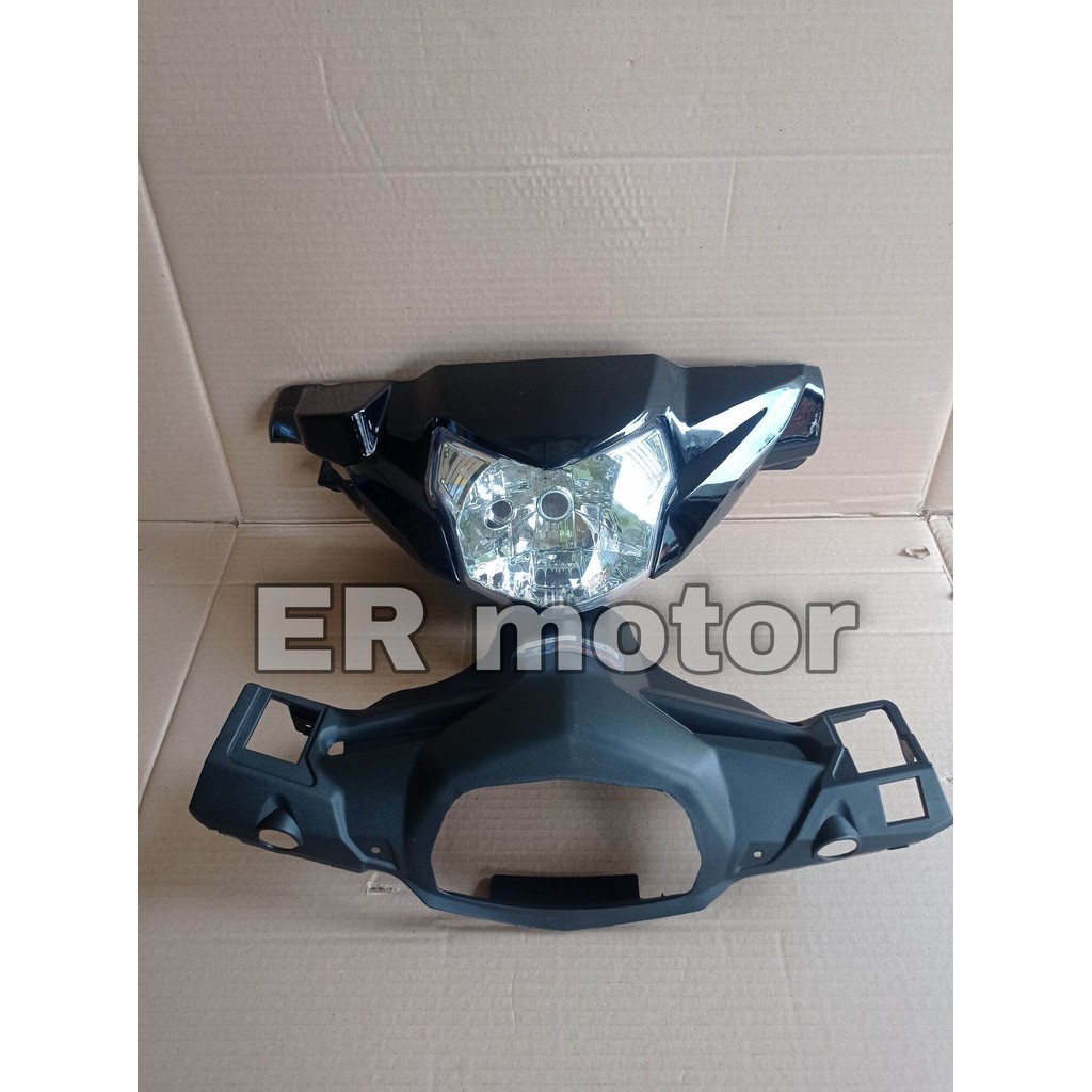 Batok depan belakang Vega ZR hitam + lampu / kepala Vega ZR / pala Vega ZR