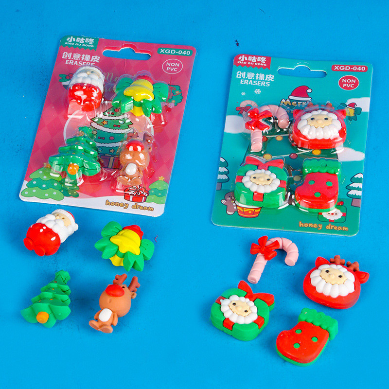 

HYPE N FANCY PENGHAPUS NATAL SUPER CANTIK SETIP ERASER CHRISTMAS HARGA TERMURAH 1 SET ISI 4 PCS READY 2 PILIHAN WARNA ALAT TULIS ATK FANCY