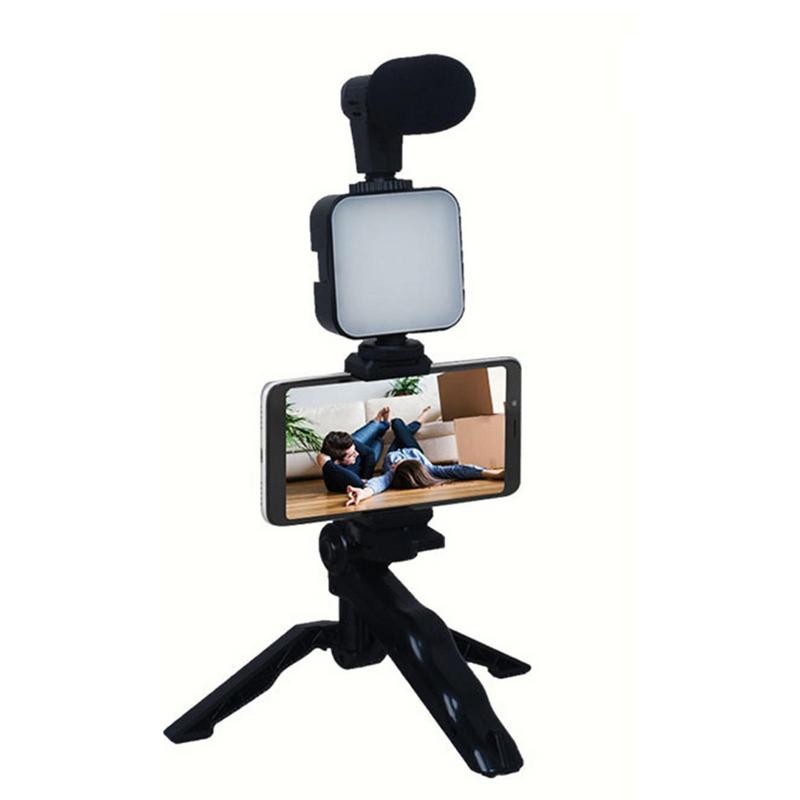 Vlogging Camera Kit Content Creator For Podcast And Vlogging Tripod Phone Holder Vlogger Kit With LE