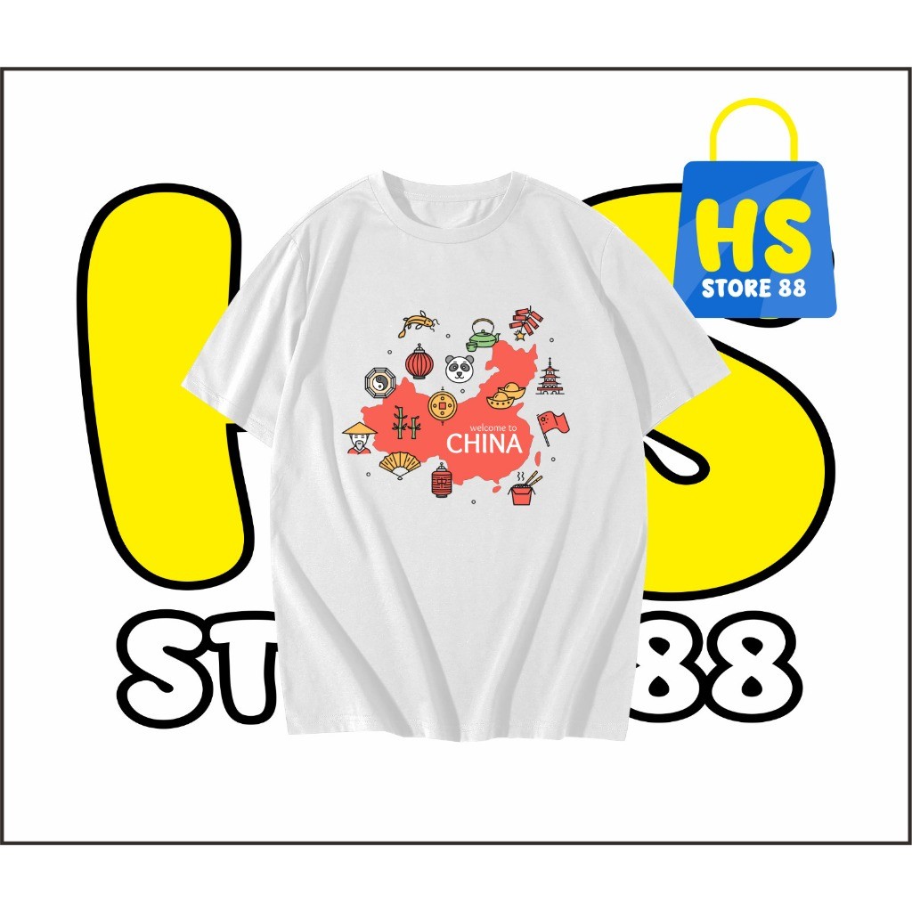 KAOS CHINA - BAJU CHINA - BAJU CHINA - SOUVENIR  CHINA - kaos CHINA BANYAK MODEL