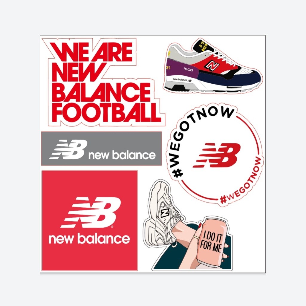 

Stiker Pack NB New Balance Shoes Logo - Stiker Vinyl High Quality
