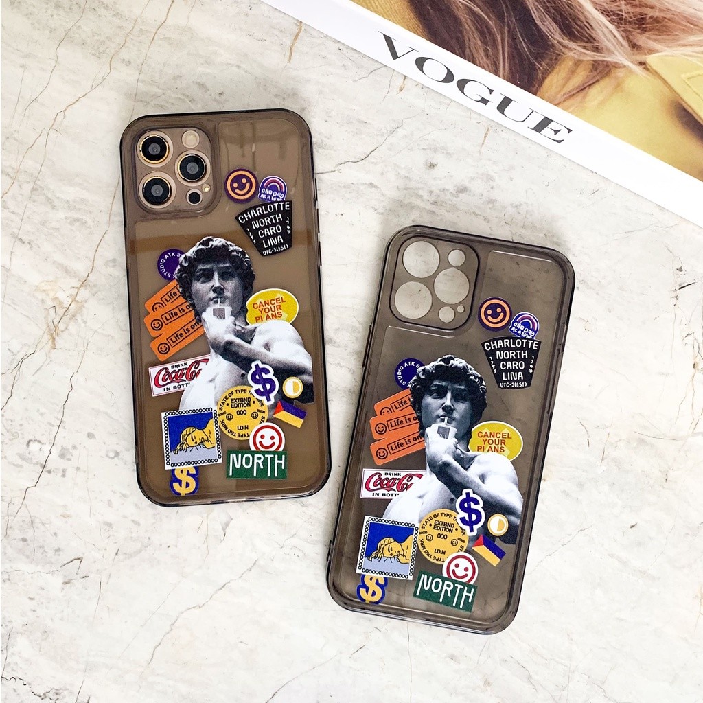 TRANSLUCENT MOBILE PHONE CASE CLASSIC ART STATUE IPHONE CASE CASING IPHONE TRANSLUCENT IPHONE CASE