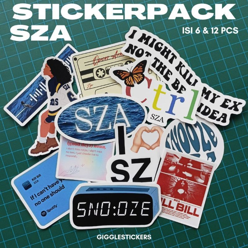 

Stiker SZA PACK + Potong (Glossy & Waterproof)