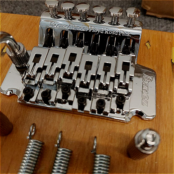 Tremolo Gitar Floydrose updown 6 String Set Crhome