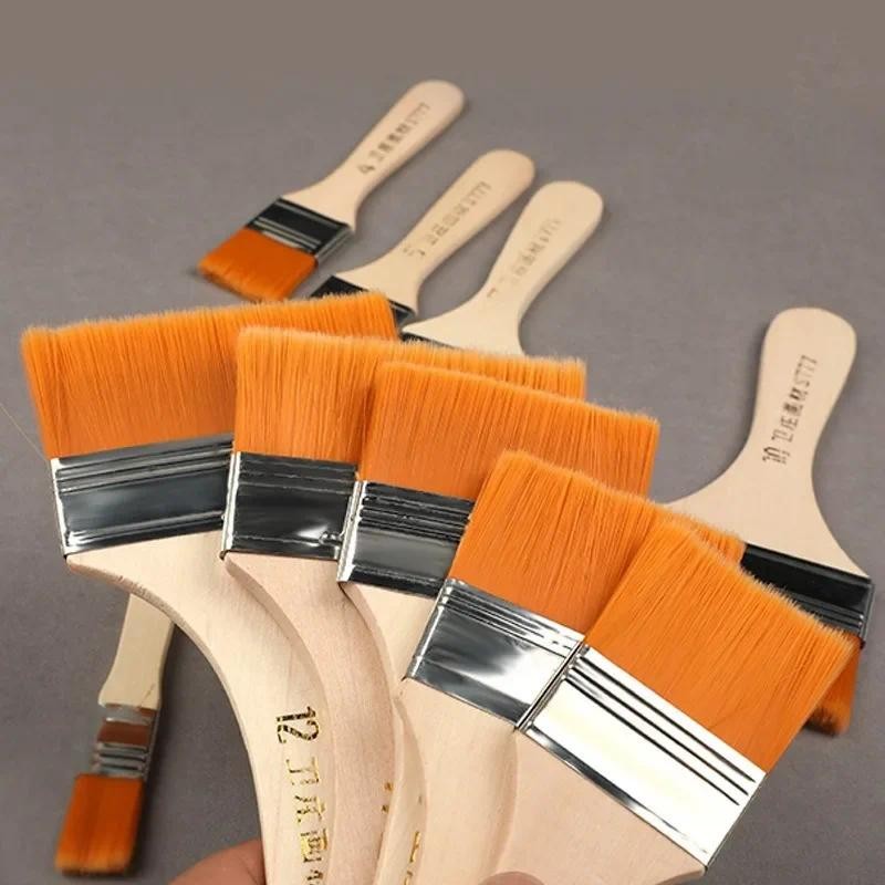 

12pcs/set Memory Nylon Paint Brushes Set for Acrylic Oil Drawing Watercolor Wooden Painting Brush Tools Art Supplies