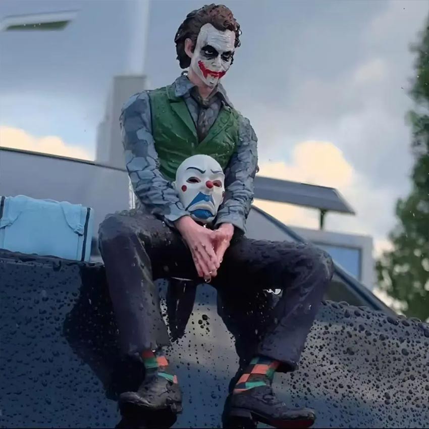 Action Figure Joker Heath Ledger 11CM - Pvc Badut Heath Ledger Marvel Suicide Squad Joker Toy