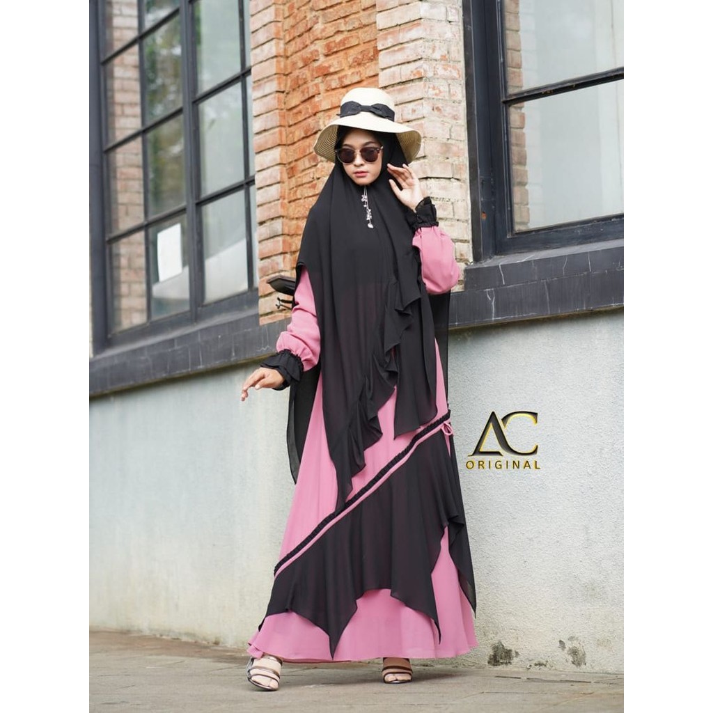 GAMIS SYARI CERUTI BABYDOLL SYAKILA BY AC COLLECTION