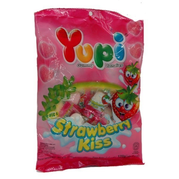 

HPM - YUPI STRAWBERRY KISS 110 GR - PERMEN - CBY
