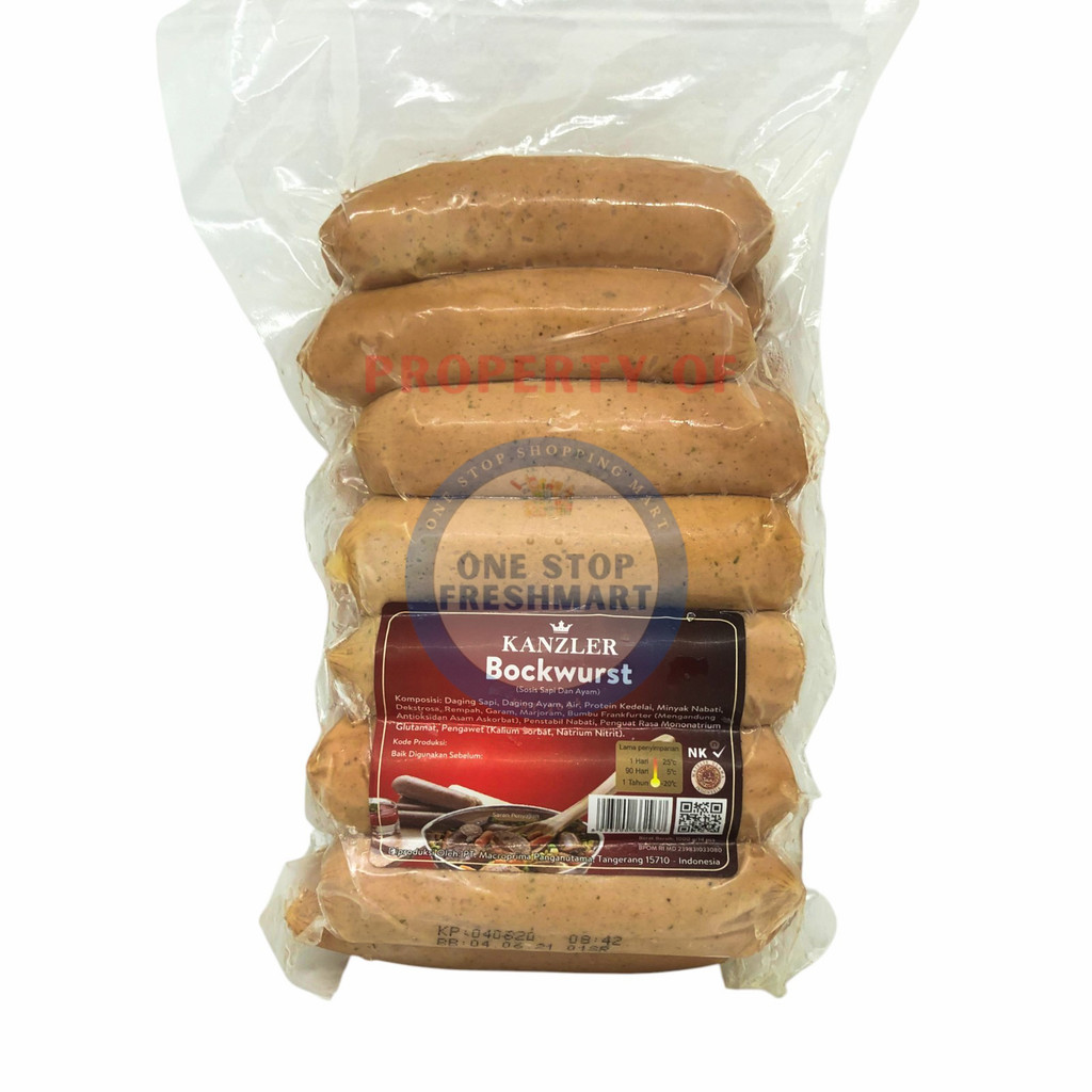 

KANZLER BOCKWURST 1KG / SOSIS SAPI DAN AYAM 1KG