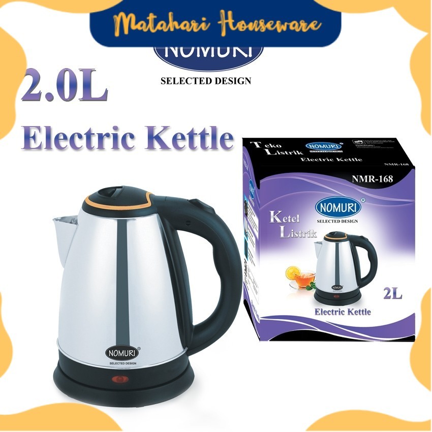 MATAHARI HOUSEWARE - Nomuri Teko Listrik Elektrik Ketel Ceret Listrik 2.0 L PECAH BELAH