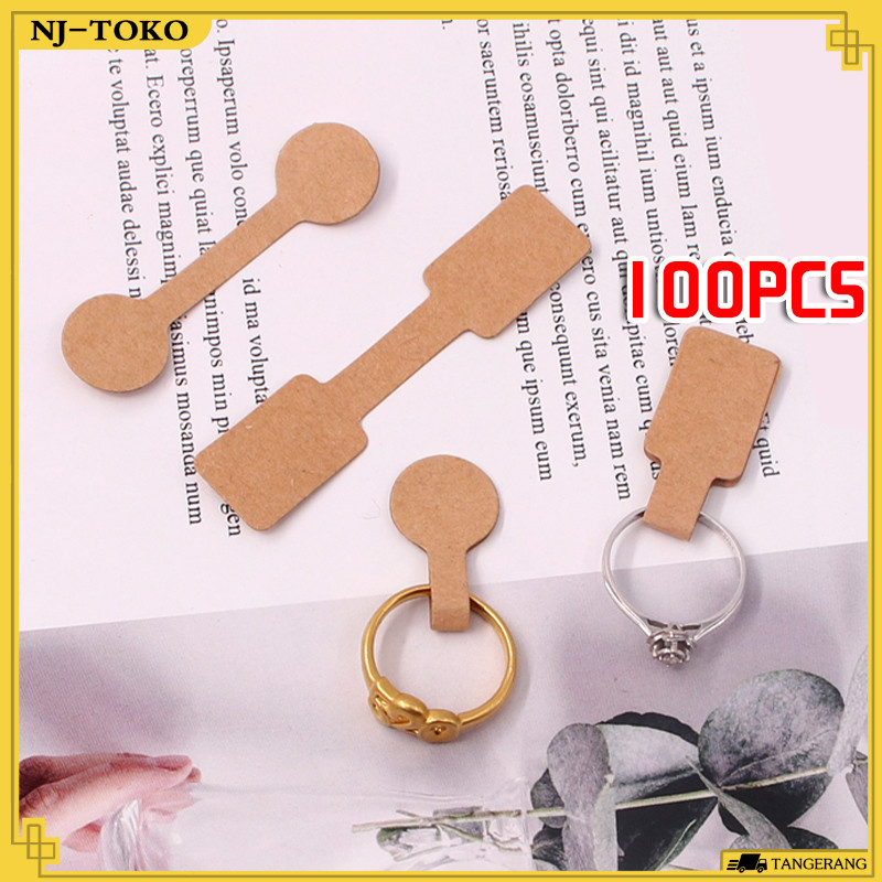 

100PCS Label Gelang 1.2*6CM Label Harga Perhiasan Dumbell Tag Kalung Cincin