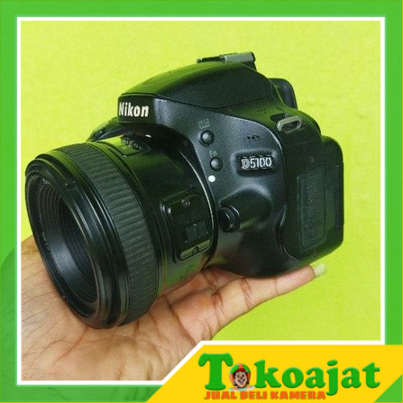 DSLR NIKON D5100 LENSA FIX 50MM F1. 8 PAKET KAMERA BOKEH TERMURAH
