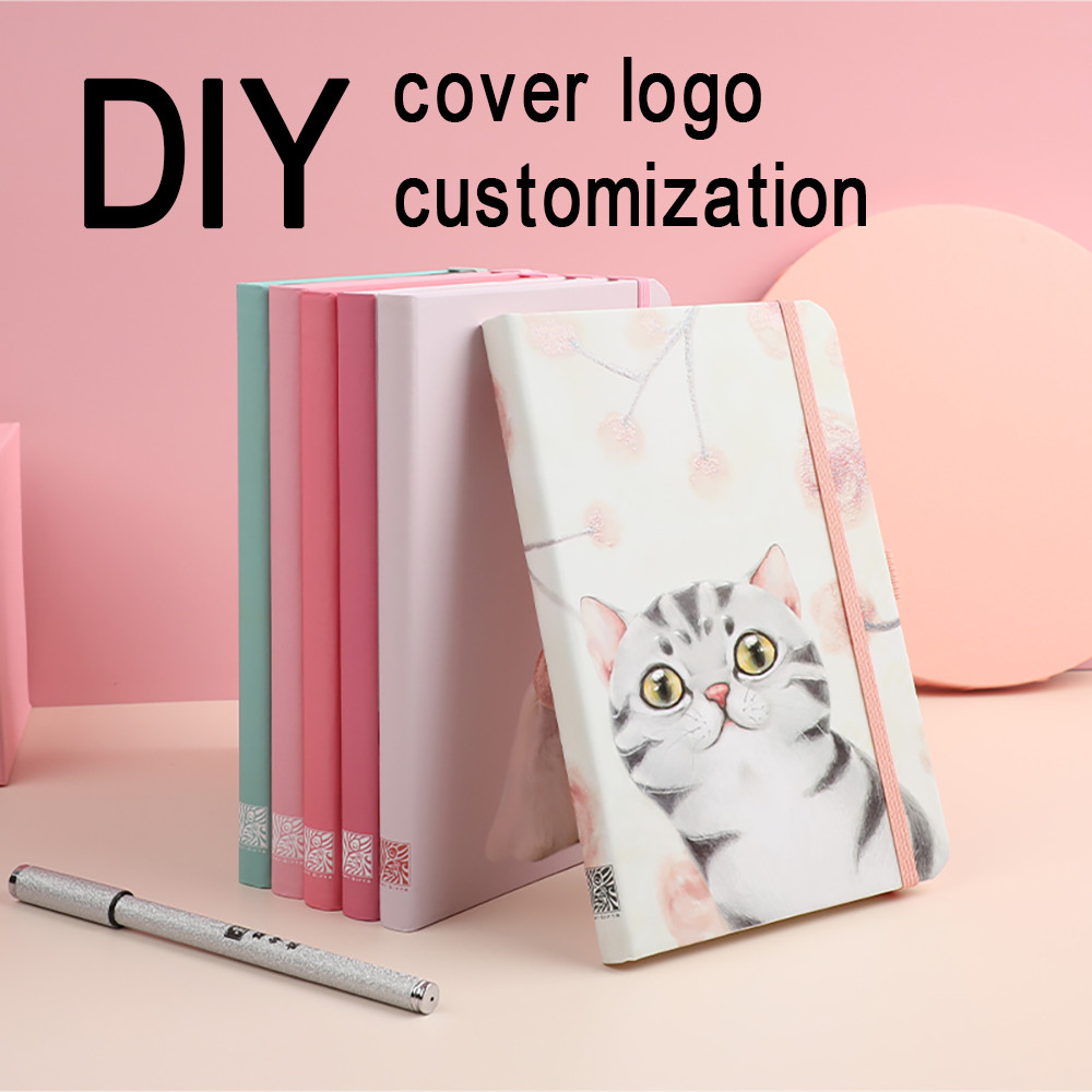 

Cover DIY notebook custom pattern logo UV foil stamping craft supports any pattern student notepad diary, daily drawing book